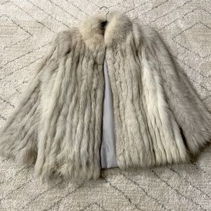 Vintage Genuine SAGA FOX Fur Coat Size M/L